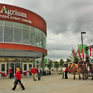 It’s pretty on the outside, but users of the Agrium Western Event Centre are going to love the well-designed back-of-the-house and staging areas.