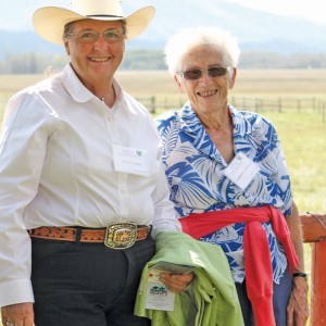Dorothy Edge (l) and Jo Hutchinson (r)say ranchers and conservancy groups should work together.