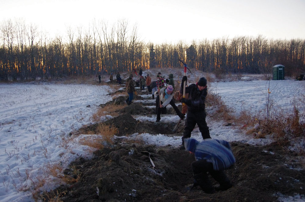 For the past eight years, Eaglesham School students have been digging trenches and sleeping in them for a night as a part of their Remembrance Day activities.