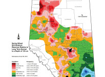 Estimated soil moisture reserves as of April 28.