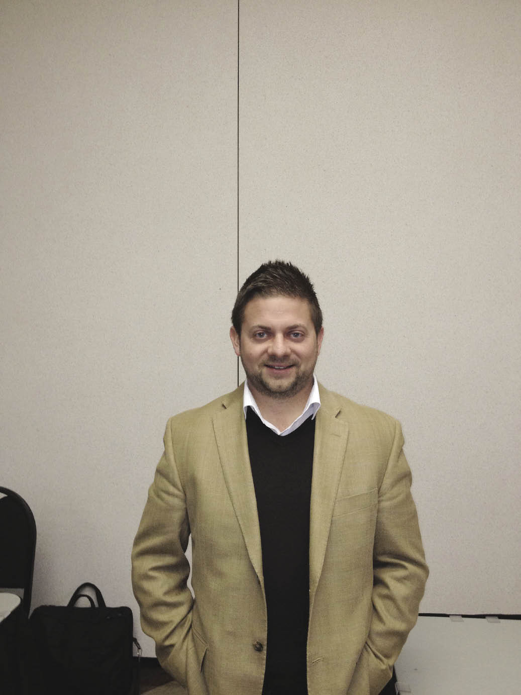 Aerating your grain is a risk management strategy, says AGI sales manager Derek Johnson.   photo: alexis kienlen