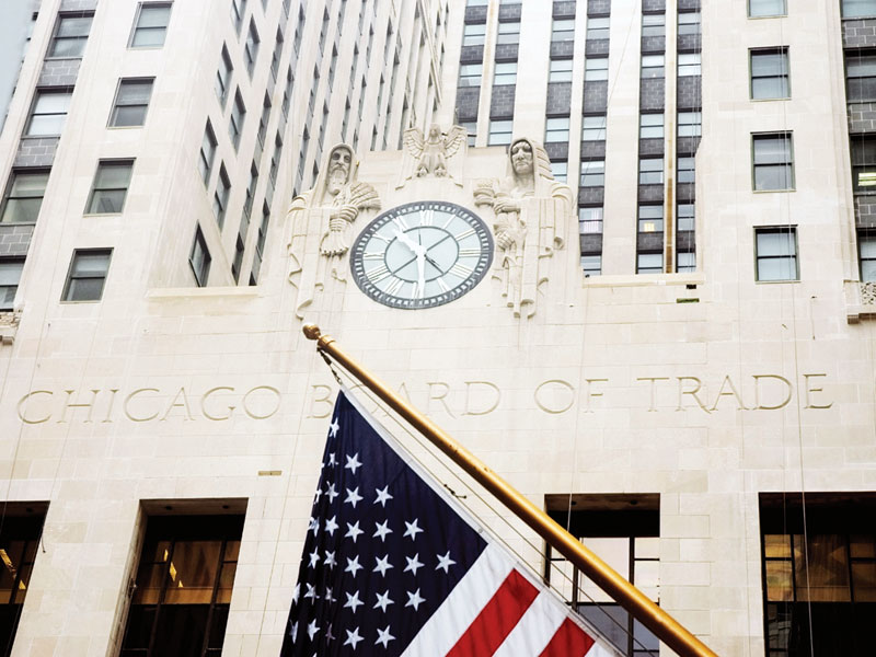 Chicago Board of Trade building.