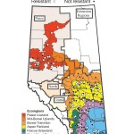 Alberta area map showing weed resistance.