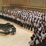 Choir group in Carnegie Hall.