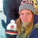 Girl with cow.