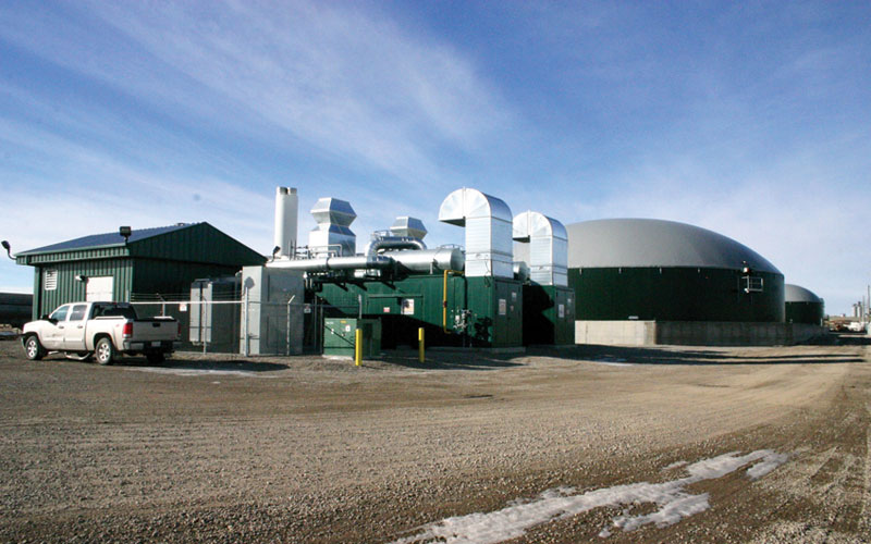 Biogas facility.