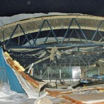 Hockey arena collapse.