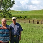 Cecilie and Duncan Fleming have given up repairing corrals and fencing on their low-lying land because 100-year floods are “coming every eight years.”