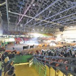 floor of an agricultural trade show