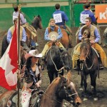 rodeo riders on horses