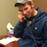 Cody Creelman talks on the phone