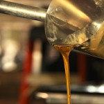 maple syrup being poured