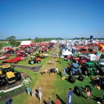 overhead view of farm show