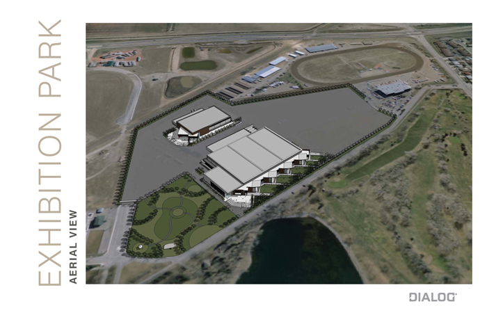 A new Agriplex with a dedicated dirt floor, is part of the redevelopment plan for Exhibition Park in Lethbridge.