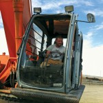 Passersby tend to gawk, but Chris Koch says, ‘All farm equipment today is very easy for me to run.’