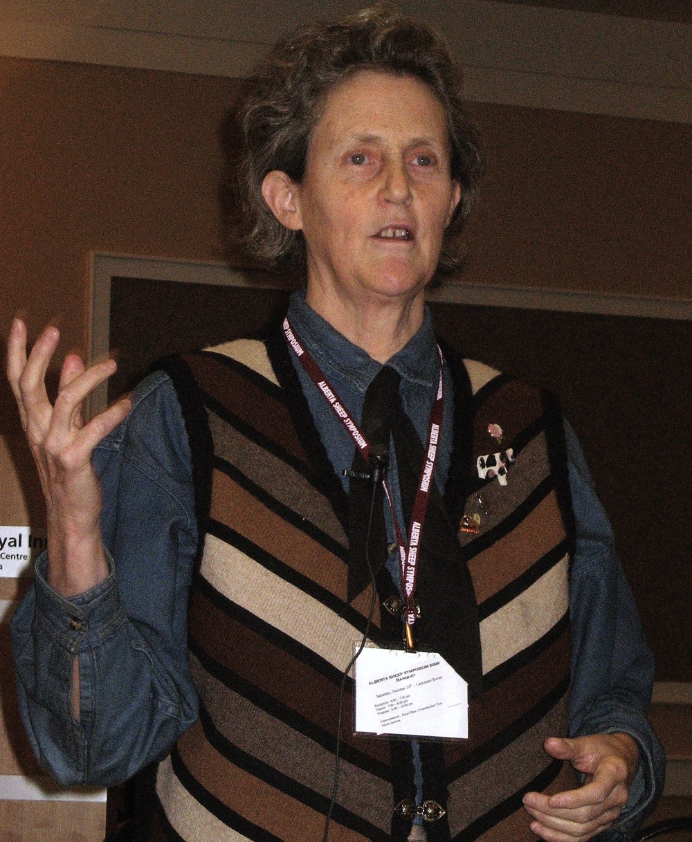 Temple Grandin speaking at a conference
