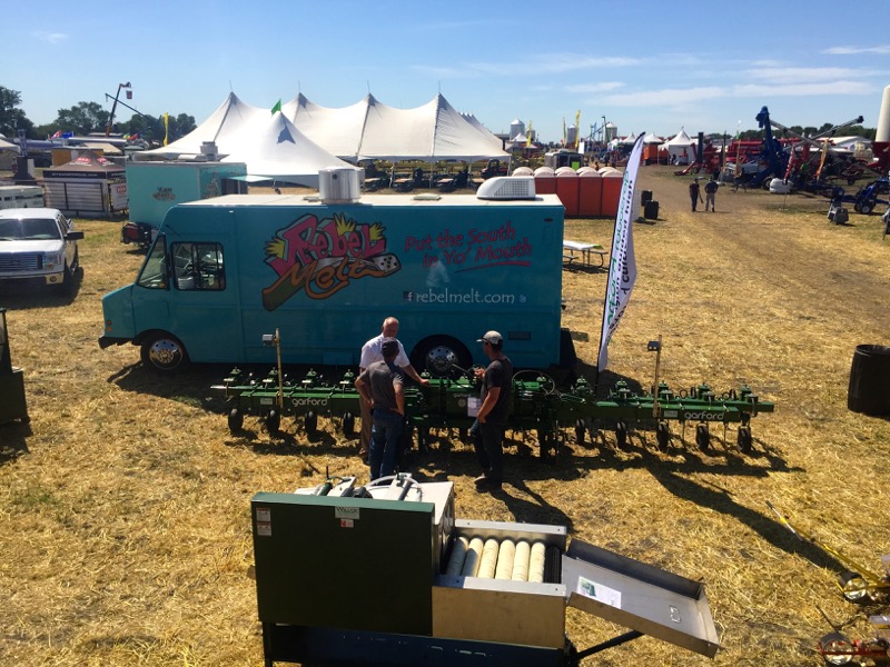 A variety of local food vendors set up shop on the Ag in Motion site, including Rebel Melt where ‘Americana meets Canadiana.’ 