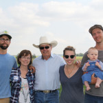 Mike Kozlowski (left) and Blake and Angela Hall with son Hawksley (right) have partnered with Tom and Margaret Towers in a unique approach to succession planning.