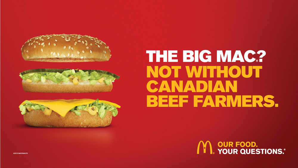 McDonald’s rolls out campaign thanking Canadian farmers