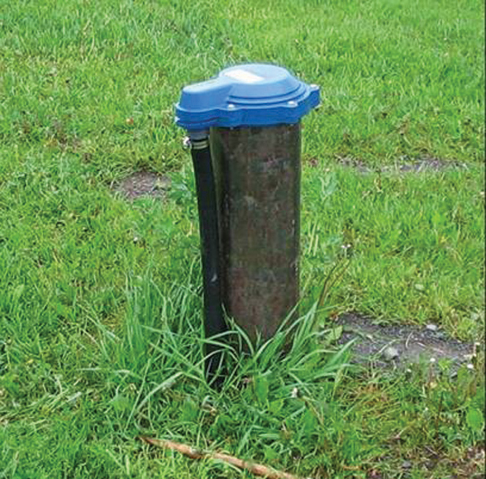 This is what a properly capped well should look like.