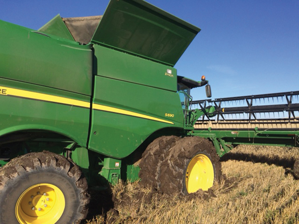 Rosebud producer Justin Bell’s fields were bone dry in early summer but were so waterlogged by harvest that his combine got stuck.