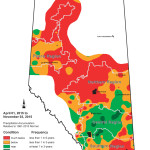 The year-end rainfall map looks much different than it did in summer,
but drought cut yield and a wet fall lowered quality.