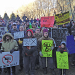 About 200 people gathered at the legislature on Nov. 27 to voice their displeasure with Bill 6. A second demonstration three days later drew 1,000 people and prompted the NDP government to amend the bill to make it clear that workplace safety regulations would only apply to paid employees, not family or neighbours.