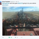 About 150 km west, Ernie Tschetter, farm boss for the Thompson Colony at Fort Macleod, tweeted this photo on Saturday, citing advice from Ontario agronomist Peter Johnson.