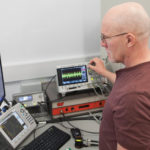 Bob Davies, project leader and quality manager with the SAIT Applied Research and Innovation Services department, at work in the school’s newly certified RFID test lab.