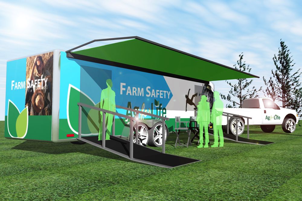 Rendering of the proposed Rural and Farm Safety Mobile Unit.