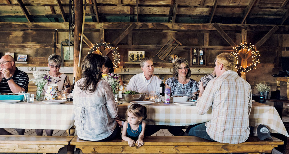 A Seat at our Table organizers hope to dispel some of the common myths about agriculture through a series of long-table events,  like this one at 7K Panorama Ranch near Millarville in 2015.