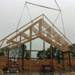 Despite their size, modern trusses can have less bracing when plywood is added as diaphragm bracing.
