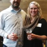 Wade Bendfeld and wife Lisa
at the inaugural meeting of 
the newly formed provincial association for hops growers.