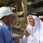 The surge in Black Sea wheat is a huge — and underappreciated — threat, says Alberta producer Greg Porozni (left), seen here talking with Essa Al Ghurair, owner of the United Arab Emirates’ largest flour mill and canola crush plant, during a trade mission earlier this winter.