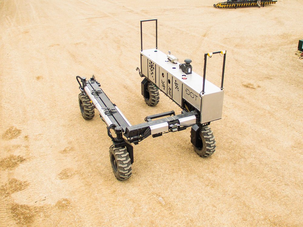 Norbert Beaujot was first inspired by autonomous cars but then had an idea for something much more radical — a cable-less platform that can carry different implements.