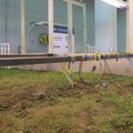 An array of sensors allow researchers to monitor water movement in different soil types within beds sown to alfalfa.