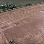 Drones certainly take stunning pictures – like this one from a wheat harvest – but Bruce Farms has moved beyond the “fun factor” and learned how to make money off the unmanned aerial devices, says Mike Barrett.