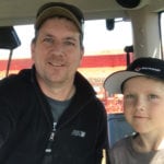 Michel Camps, with son Nick, eight, says opportunities are opening up for new entrants to potato production.