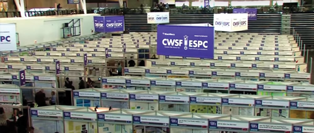 About 2,500 young scientists from across Canada compete for a spot at the national science fair.