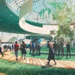 A conceptual drawing of the World Food Center, located in the heart of the Netherland’s main food region. The centre hopes to attract 350,000 visitors annually and take them
on a “food journey.”