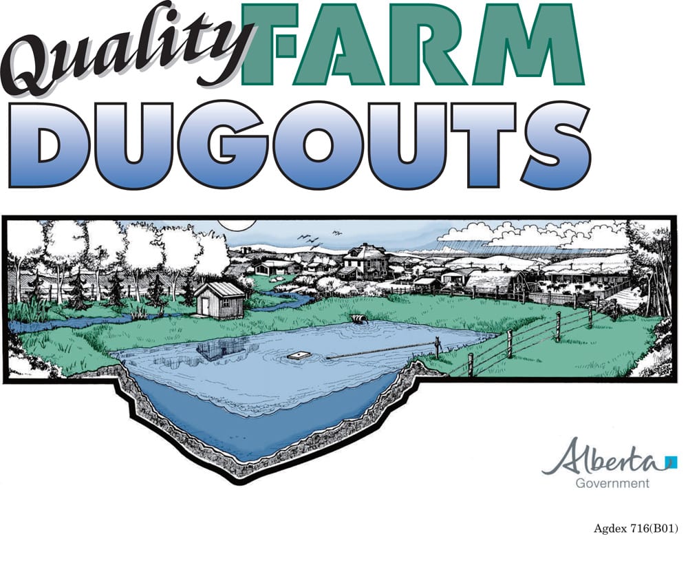 Alberta Agriculture has a comprehensive guide to dugouts covering everything from design to maintenance.