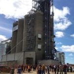 G3 Canada’s elevator at Melville, Sask., which opened in August, will be similar to its newly announced elevator to be built at Carmangay. Both will have 134- car loop tracks but the Carmangay elevator will have a larger capacity (42,000 tonnes compared to 34,000 tonnes for the Melville facility).