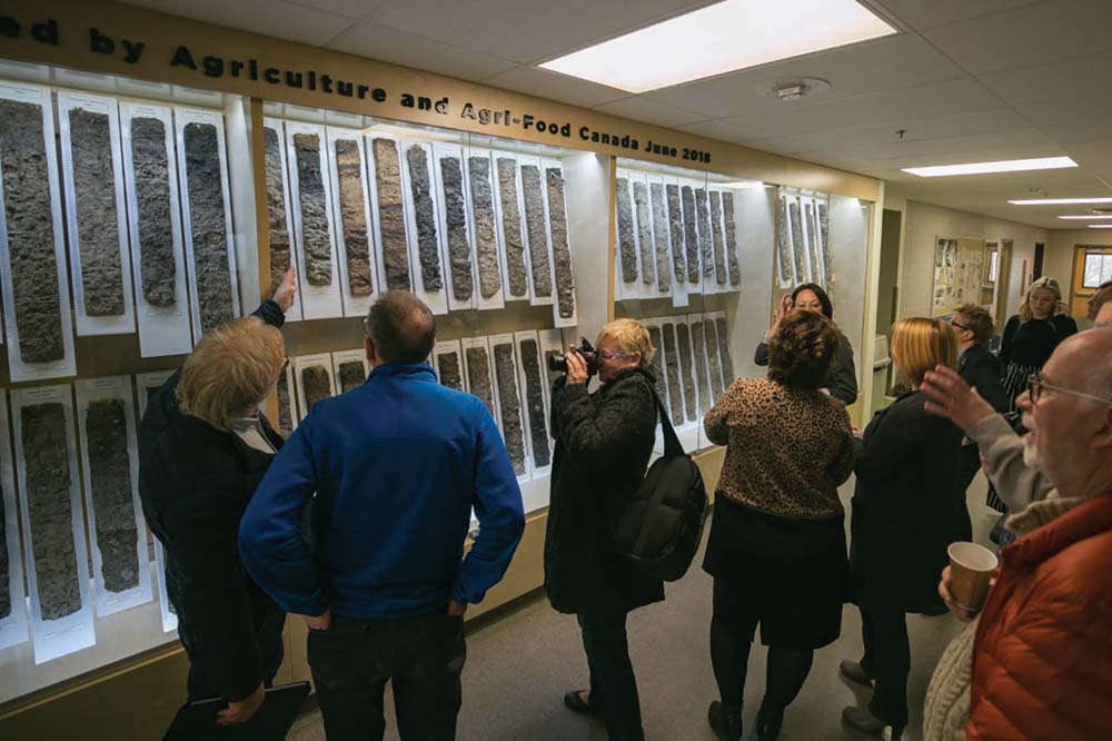 The soil monoliths collection is now on display on the third floor of the Cousins Building at Lethbridge College.