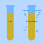 This graphic illustrates how the falling number test is conducted.