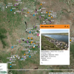 The Irrigation District Water Quality website has dozens of water quality sampling sites in its database.
Clicking on one of the dots brings up a photo of that specific site and a link to all the data collected there.