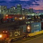 Rail cars in Vancouver. (Photo courtesy/copyright Canadian National Railway)