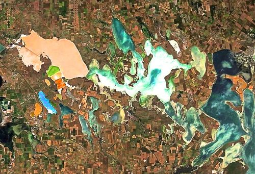 Satellite images, such as this view of the Crimean Peninsula, can provide a bird’s-eye view of crop conditions, but won’t tell the crop’s full story, agronomist Mike Lee says. (NASA photo via CIA.gov)

