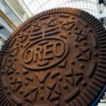 Mondelez’s brands in Canada include Oreo cookies, which marked their 100th anniversary with this giant replica unveiled in 2012 in Toronto. (CNW Group/Kraft Canada)
