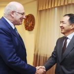 Kazakhstan’s Deputy Prime Minister Bakytzhan Sagintayev met April 14 with EU agriculture commissioner Phil Hogan. Government officials quoted Hogan as noting “wide prospects of co-operation in the agricultural sector.” (Government.kz)