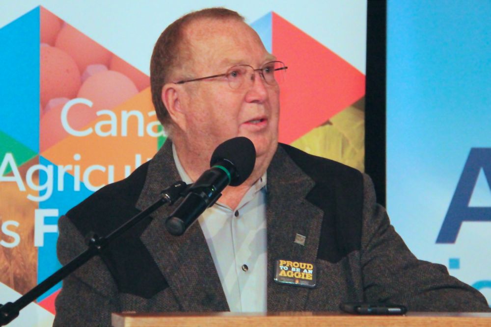 Manitoba Agriculture Minister Ralph Eichler announced at Ag Days the province will explore changes to how Keystone Agricultural Producers collects membership fees from farmers. (Allan Dawson photo)
